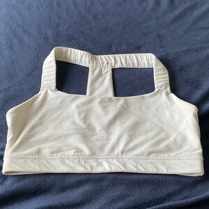 Women's white sports bra